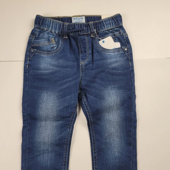 Mayoral Boys Blue Denim Jeans Size 3 - Picture 2 of 9